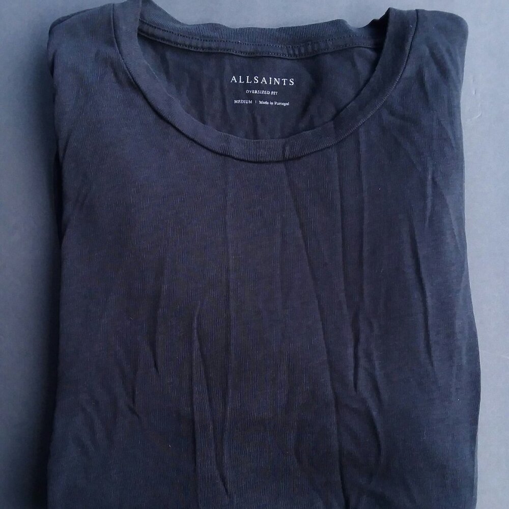 AllSaints All Saints Lyocell Blend Breathable Cool Cotton T-Shirt Beach Tee